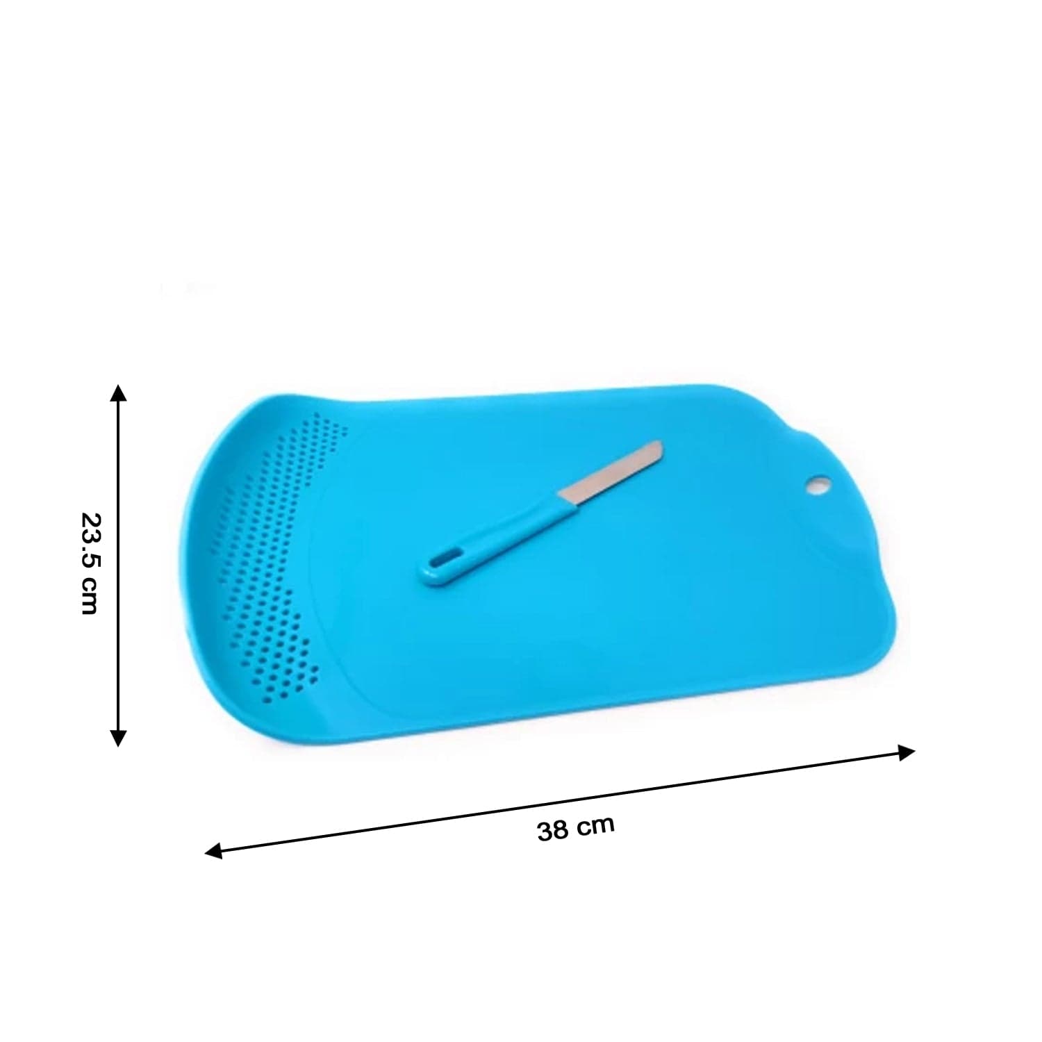 Chop & Drain Vegetables Fruits Chopping Board Sleek Knife thumbnail 5