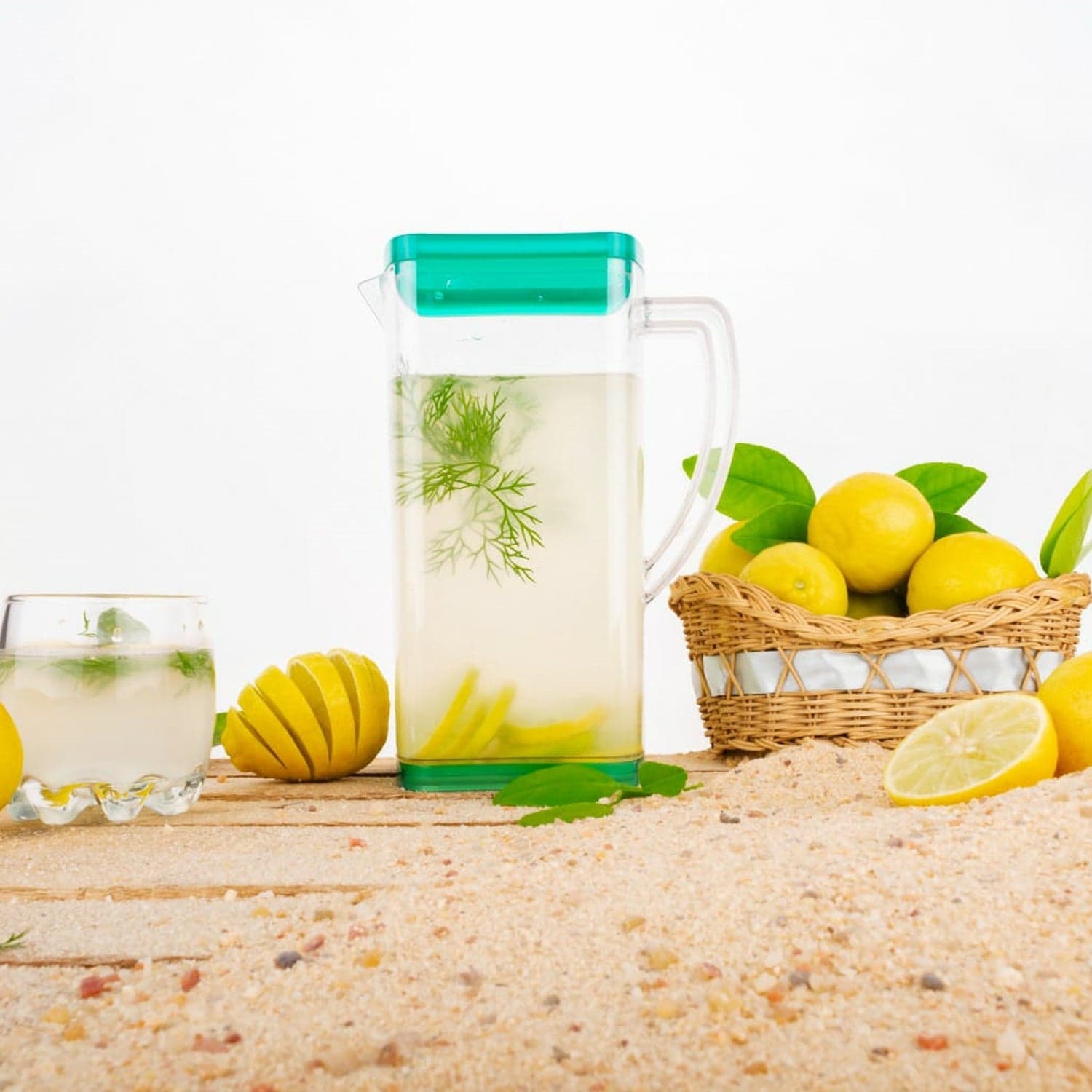 Resistant Glass Jug for Juice, Milk, Cold or Hot Beverages (plastic) thumbnail 6