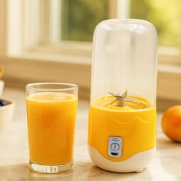 Portable Electric Usb Juice Maker 6 Blade Blender Grinder Mixer Personal Size