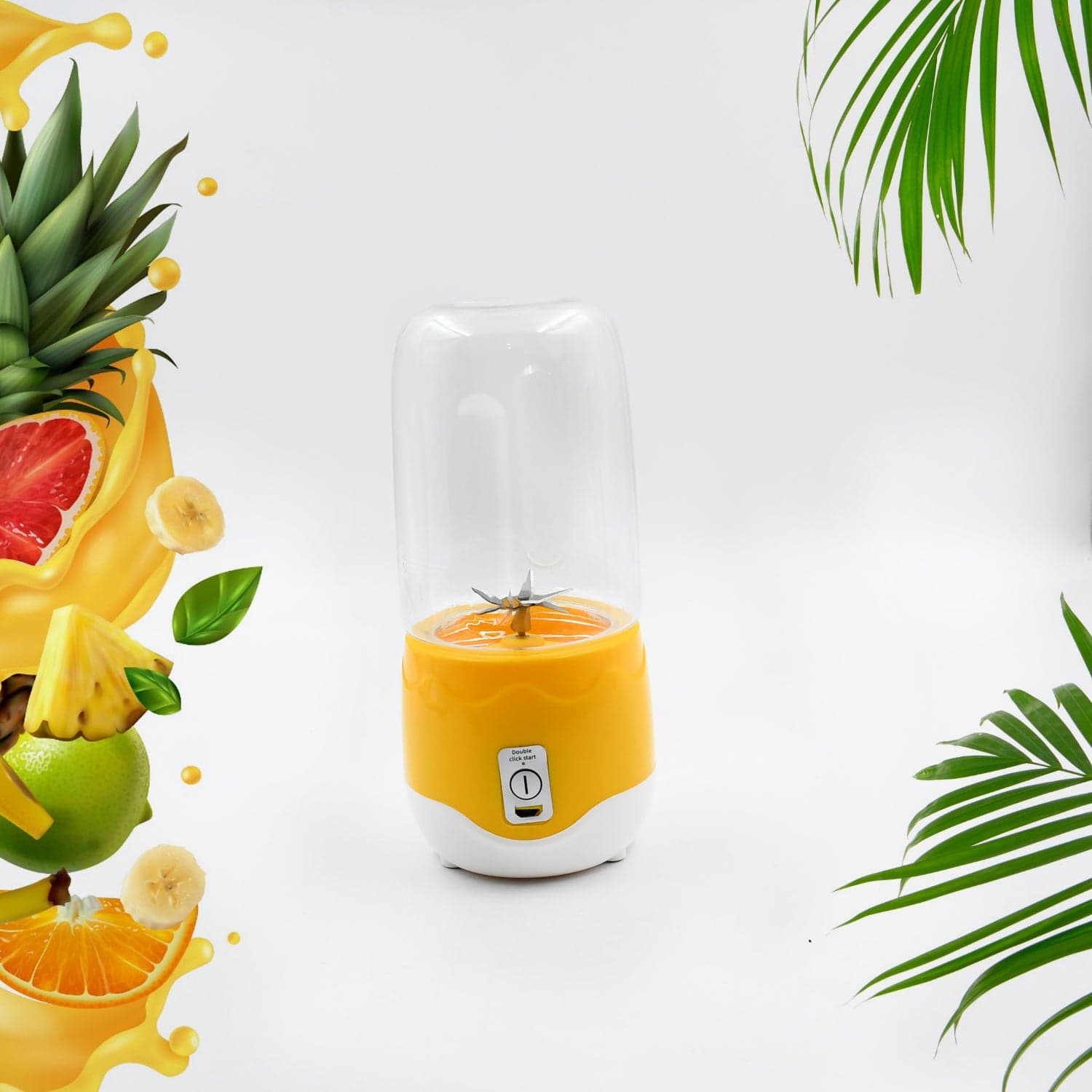 Portable Electric Usb Juice Maker 6 Blade Blender Grinder Mixer Personal Size thumbnail 8