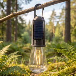 Solar Rechargeable Camping Lamp the Eco-Friendly & Portable Lighting
