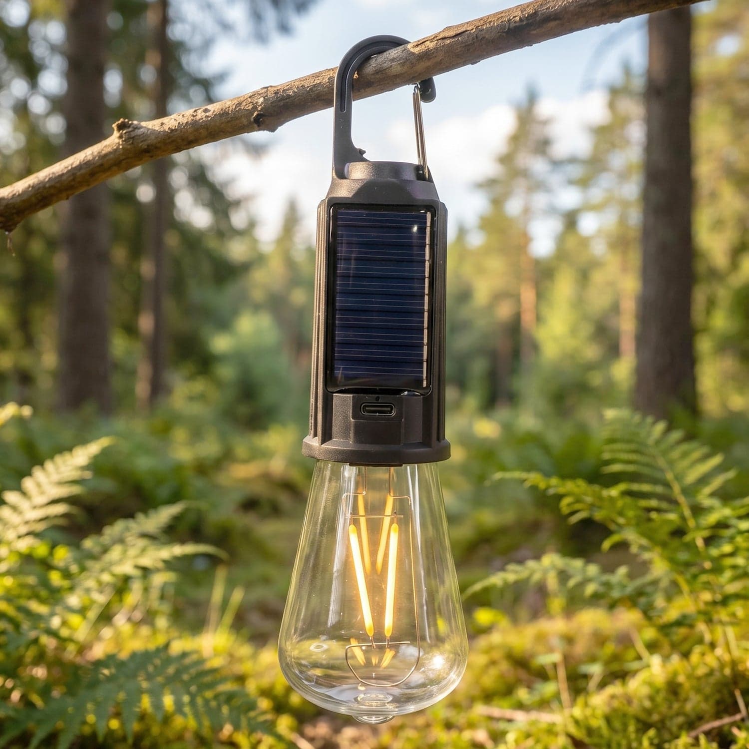 Solar Rechargeable Camping Lamp the Eco-Friendly & Portable Lighting