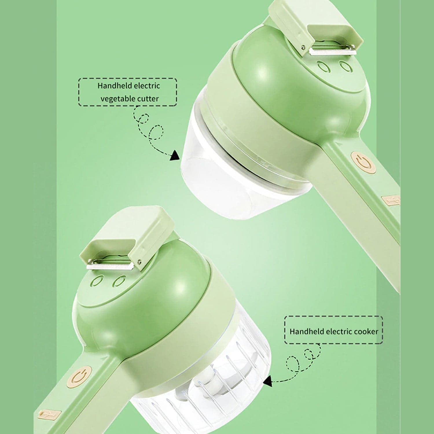 4 In 1 Handheld Electric Vegetable Cutter Set thumbnail 6