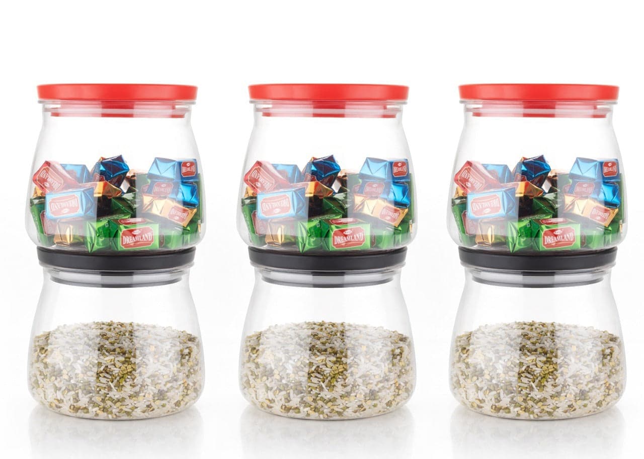 Matka Shaped Jar with Air Tight & Leak Proof Lid (Multicolour) (Set of 6) (900Ml) thumbnail 7