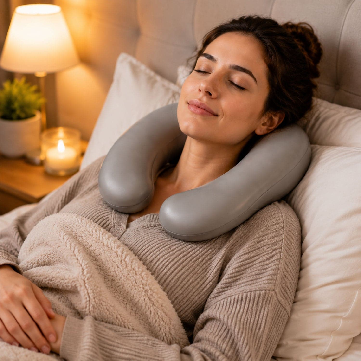 U Shape Hot Water Bottle the Neck & Shoulder Pain Relief & Warmth thumbnail 3