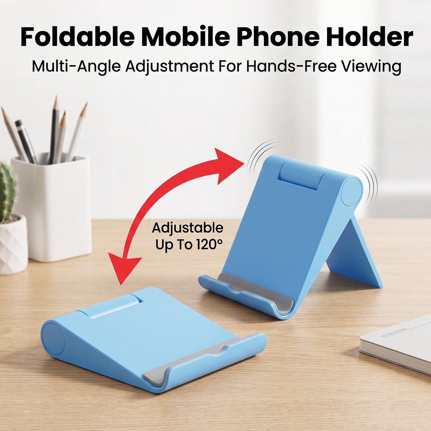 Mobile Phone Stand the Adjustable, Foldable & Portable for Desk Use thumbnail 7
