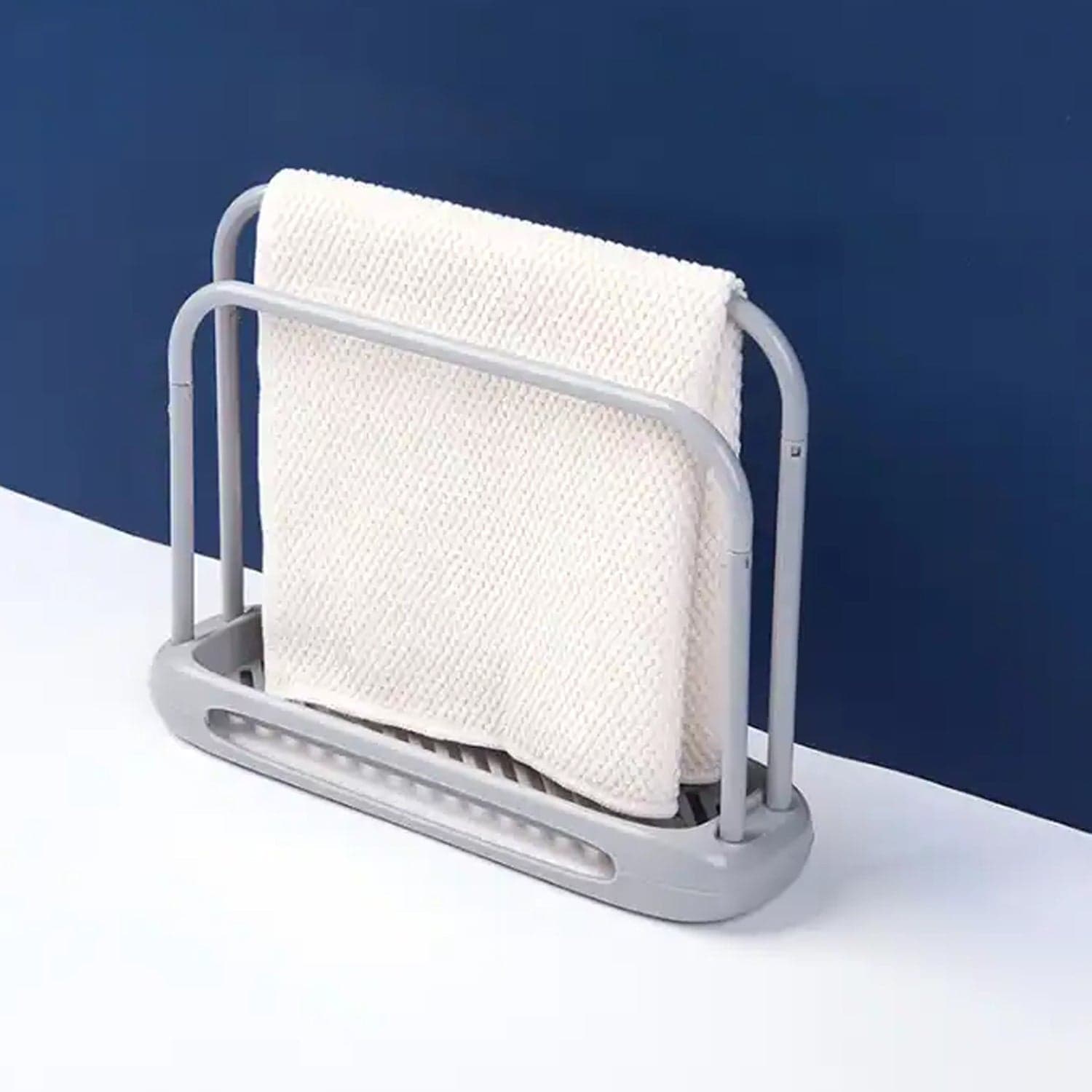 Kitchen Storage Rack for Dish Towels & Cloths (1 Pc, Organizer) thumbnail 1