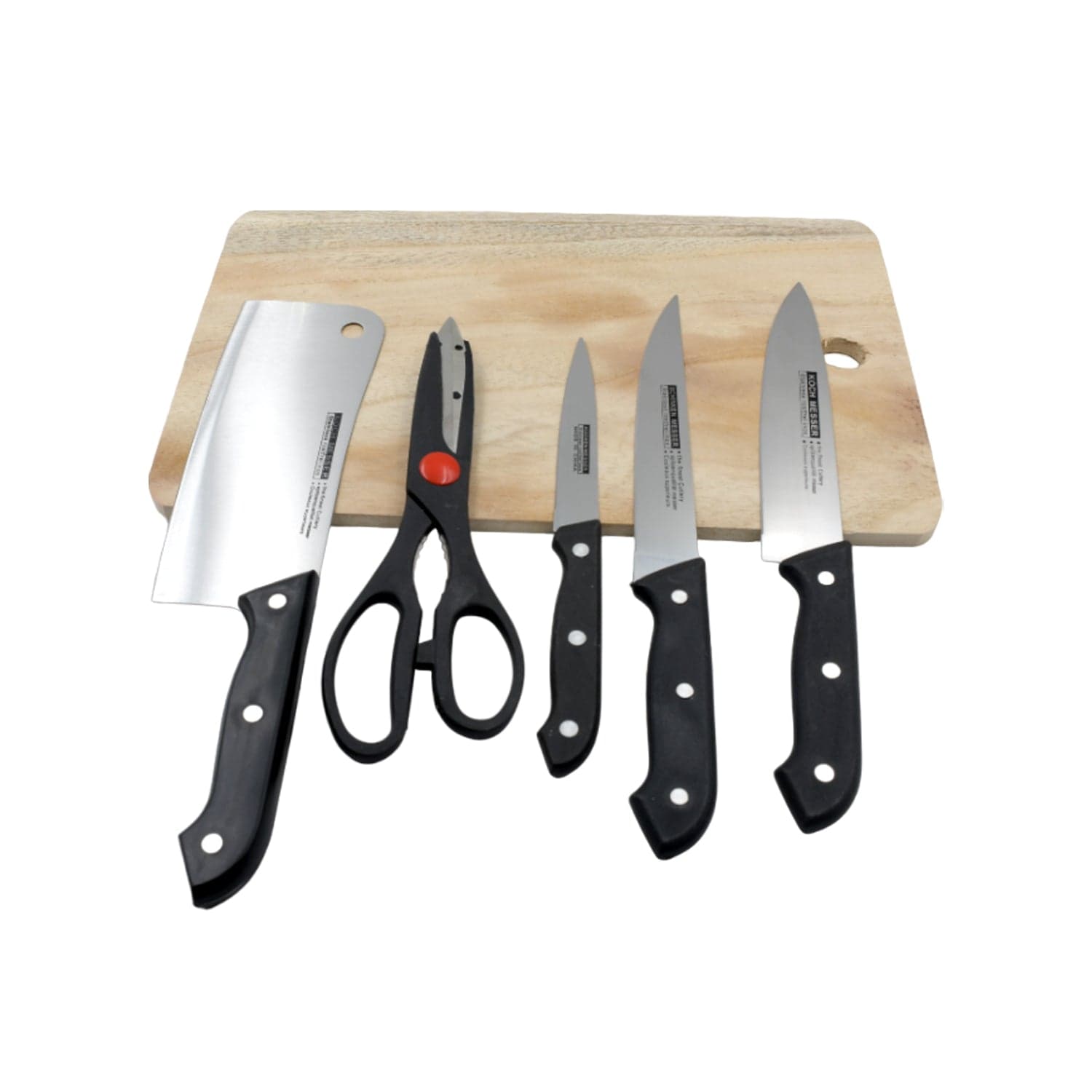 Stainless Steel 6 Piece Kitchen Knife Knives Set For Home Restaurant thumbnail 4