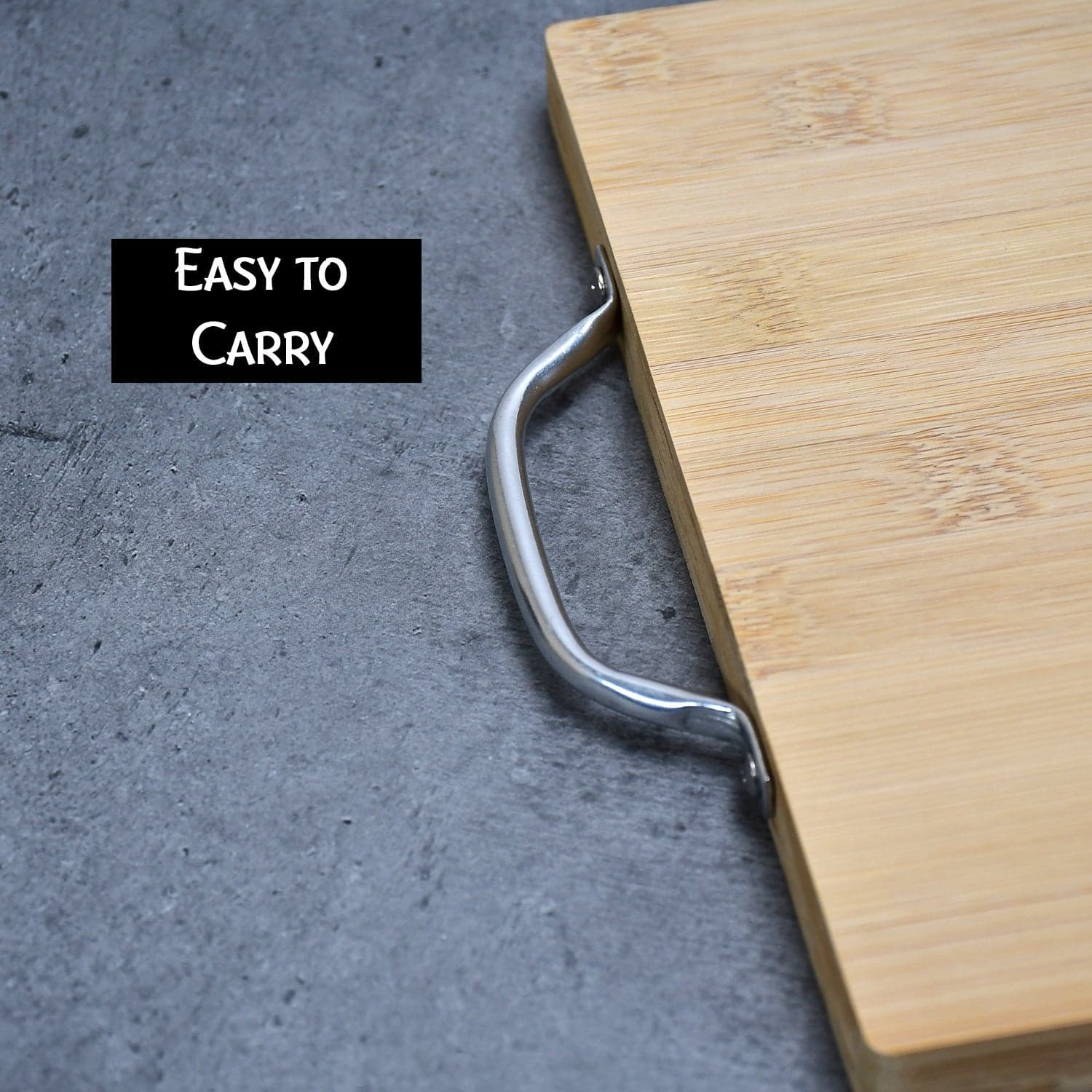 Thick Wooden Bamboo Kitchen Chopping Cutting Slicing Board with Holder for Fruits Vegetables Meat thumbnail 9