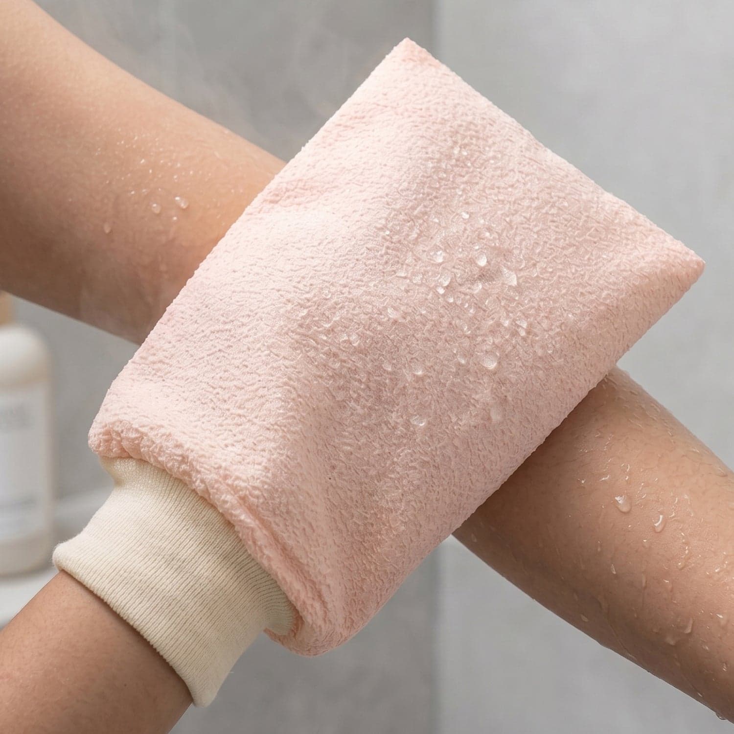 Soft Exfoliating Bath Scrub Glove the Gentle Skin Renewal Tool thumbnail 8