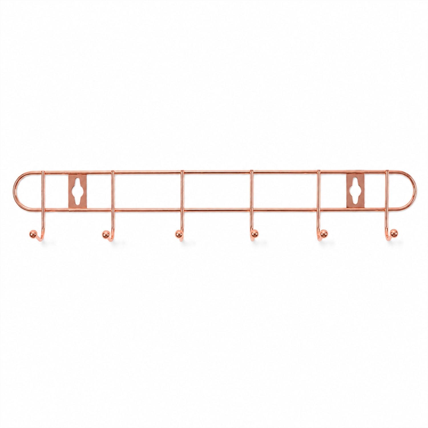Wall Mounted Hook Rack the Space Saving & Stylish Rose Gold Finish thumbnail 5