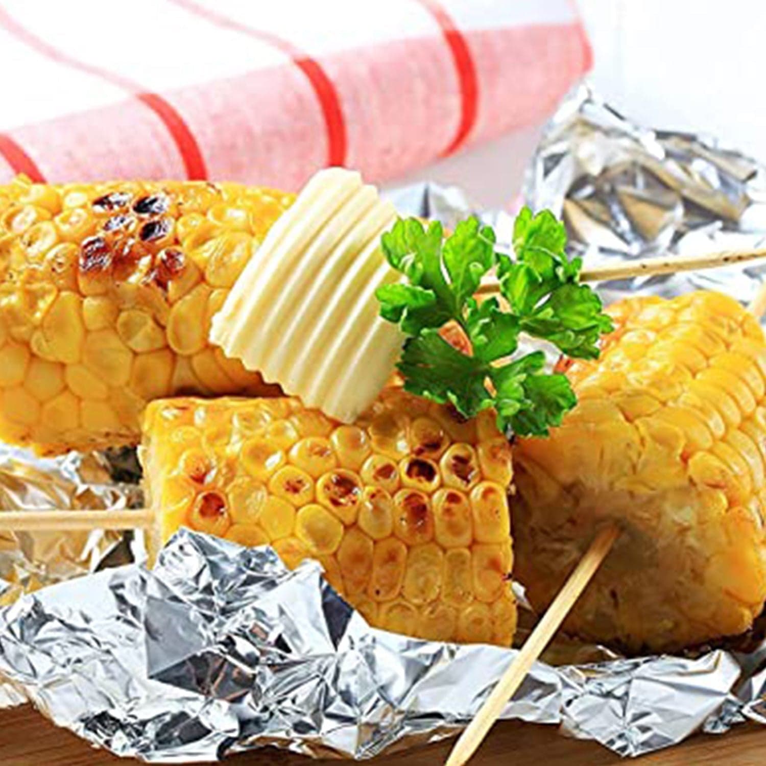 Aluminum Foil Roll Heavy Duty Non Stick Thick Aluminum Foil Sheet Baking Grilling Tool (5mX300mm) thumbnail 5