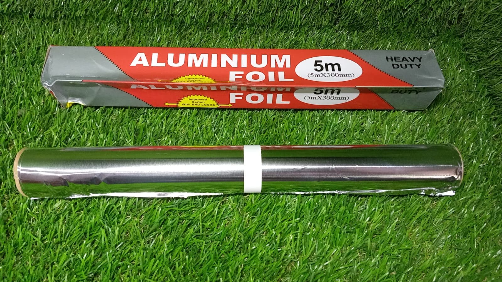 Aluminum Foil Roll Heavy Duty Non Stick Thick Aluminum Foil Sheet Baking Grilling Tool (5mX300mm) thumbnail 9