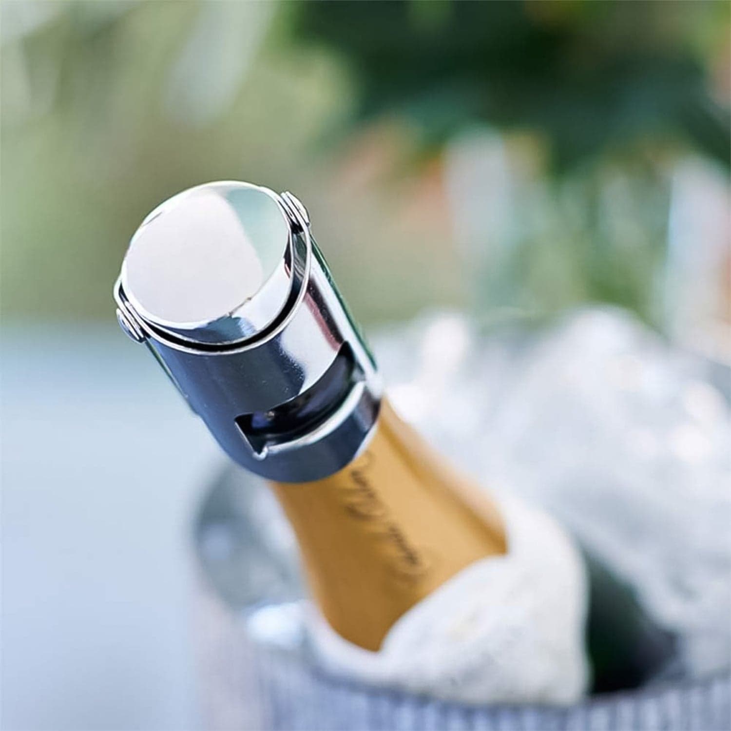 Stainless Steel Sealed Sparkling Champagne Bottle Stopper Big size thumbnail 7