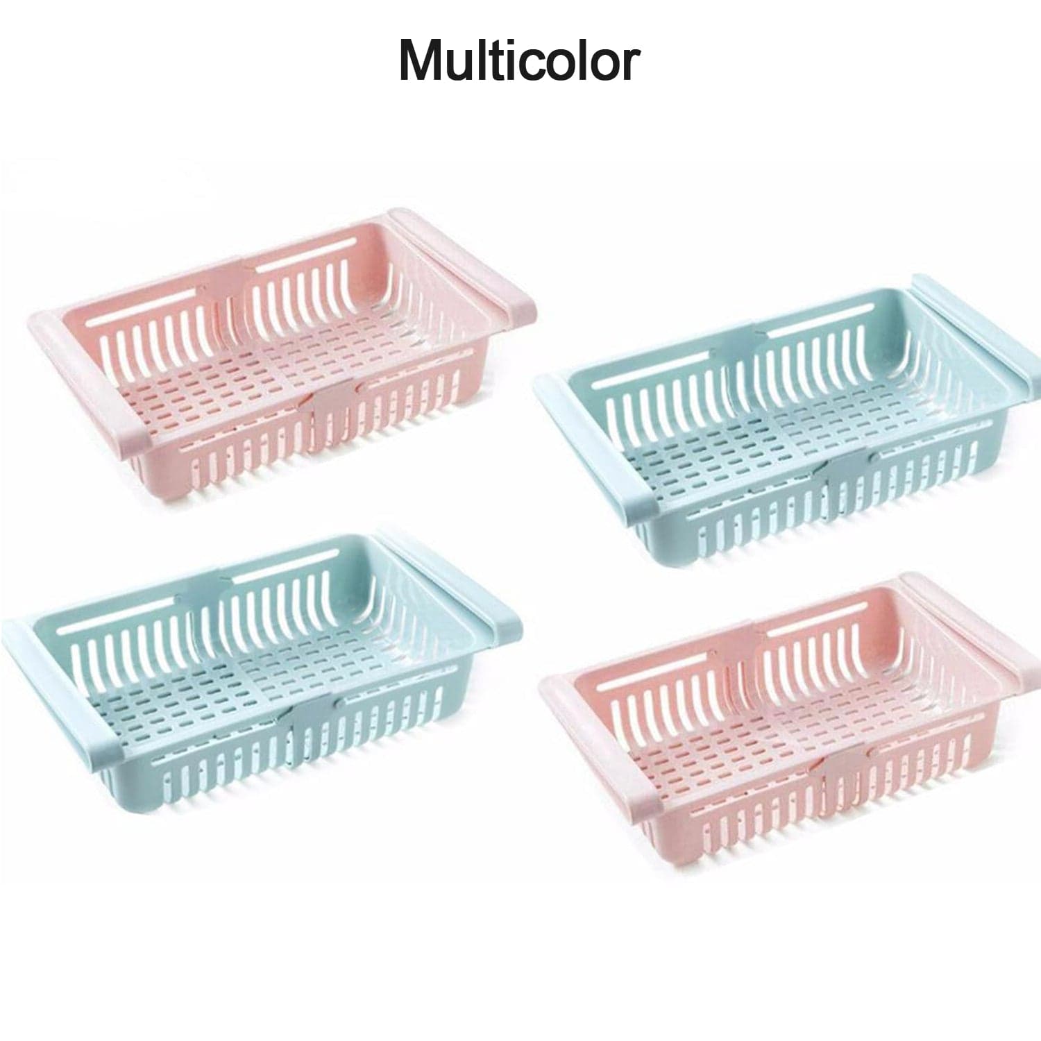 Expandable Adjustable Multipurpose Fridge Storage Basket ( 1 pcs ) thumbnail 3