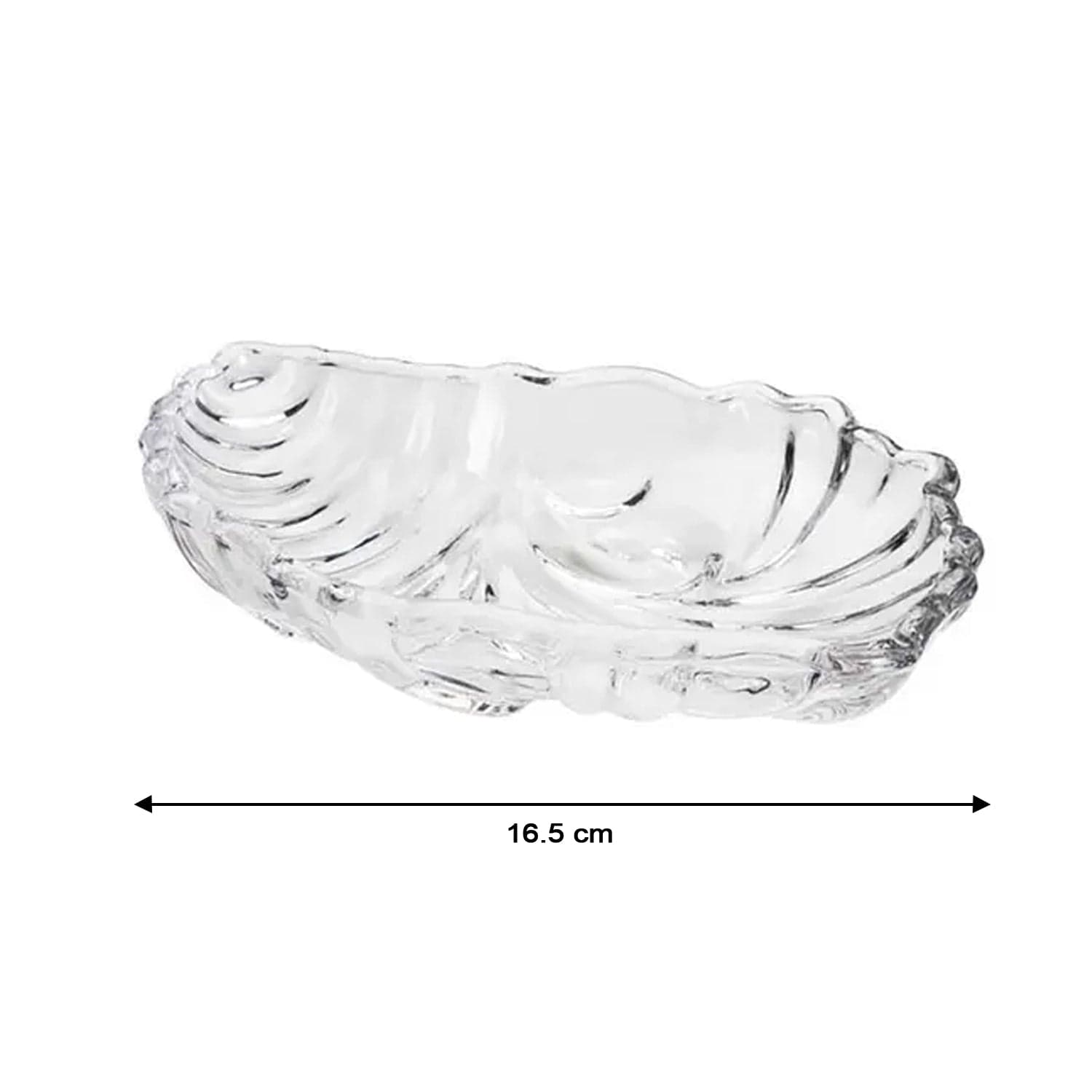 Leaf shaped Glass Serve tray of snacks, Mukhwaas, and ice cream. thumbnail 5