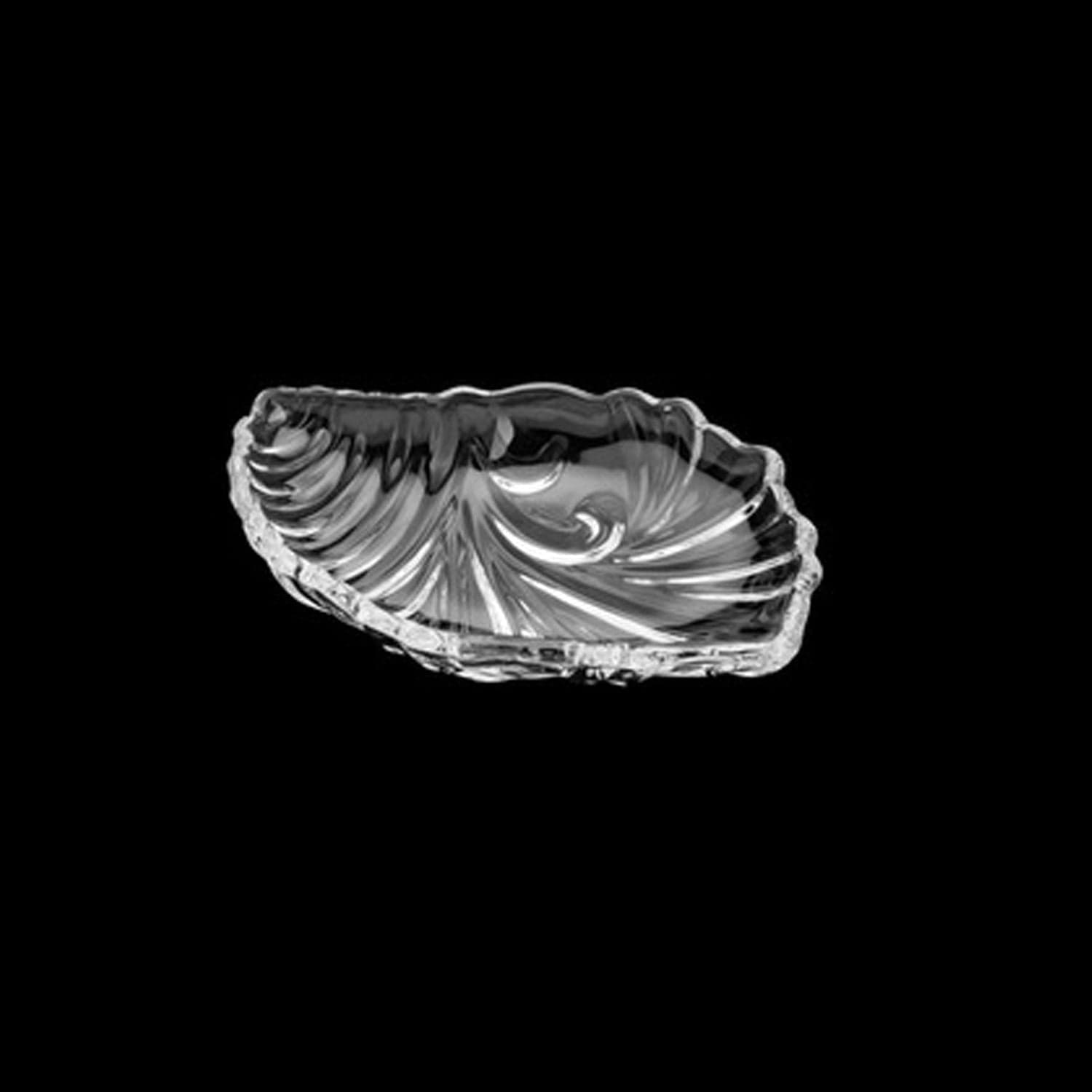 Leaf shaped Glass Serve tray of snacks, Mukhwaas, and ice cream. thumbnail 6