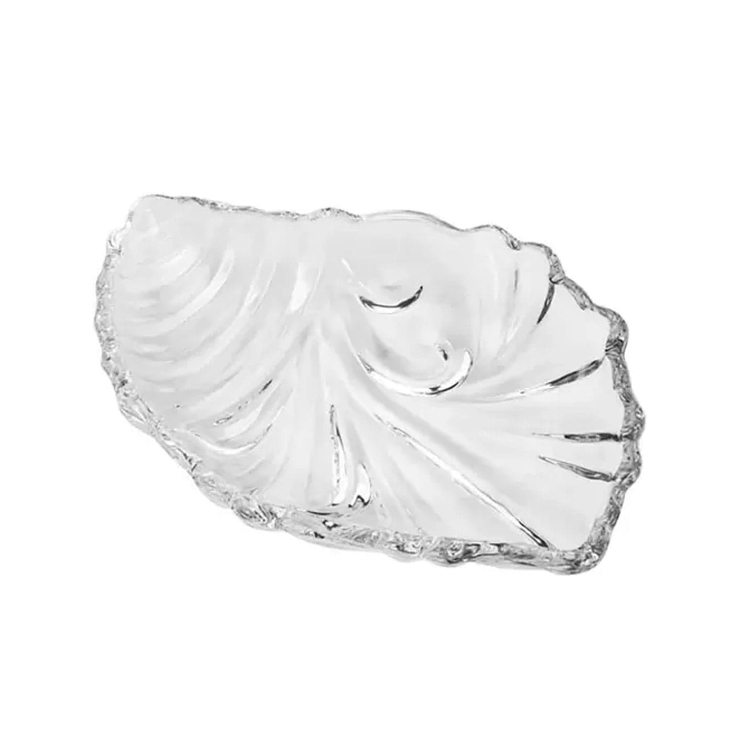 Leaf shaped Glass Serve tray of snacks, Mukhwaas, and ice cream. thumbnail 8