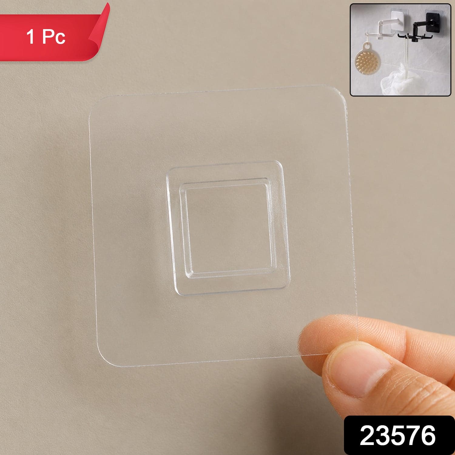 Self Adhesive Wall Hook the Damage-Free, Easy Install & Reusable thumbnail 2