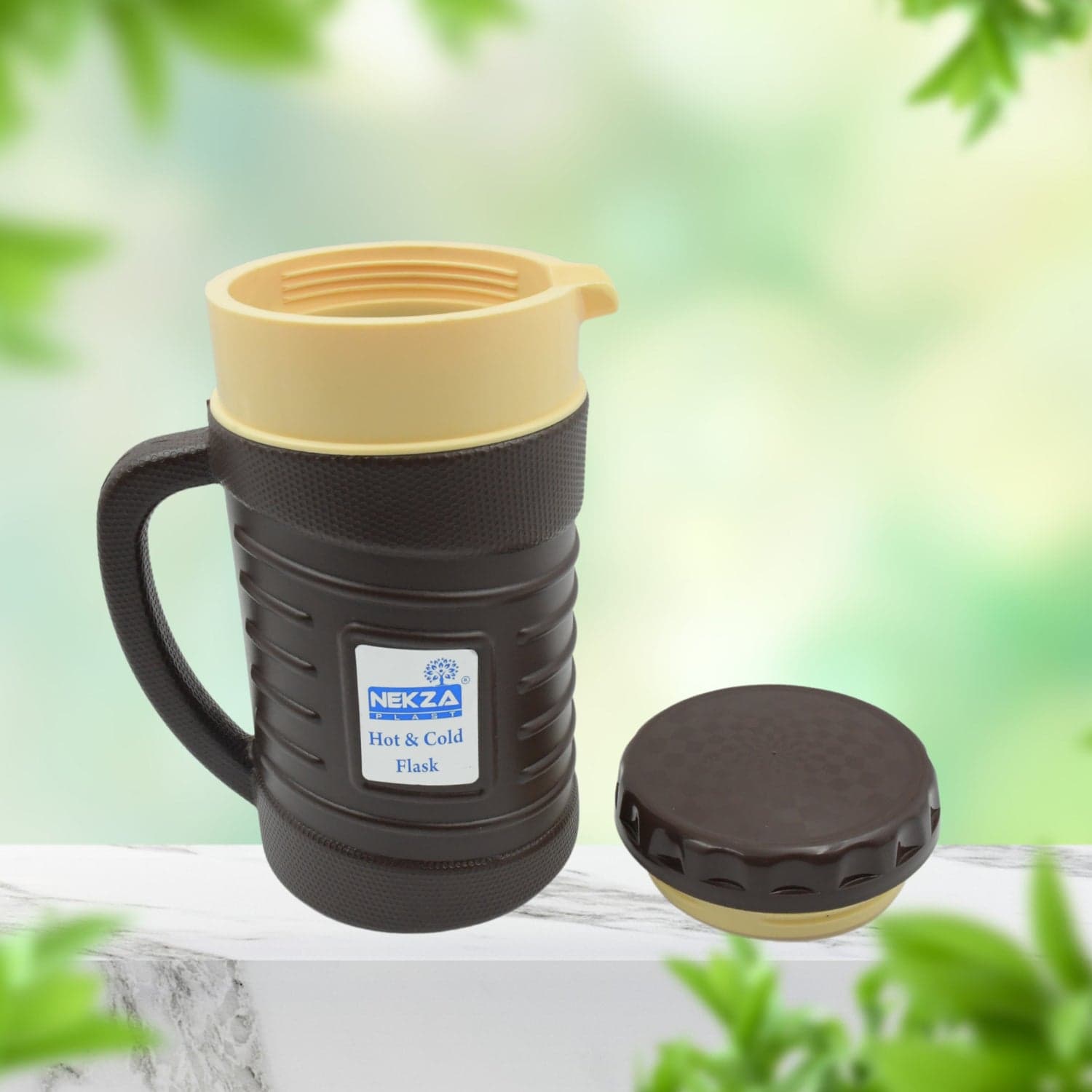 Stainless Steel Thermos Flask (Multiple Sizes): Travel Mug, Coffee, Tea (Leakproof) thumbnail 1