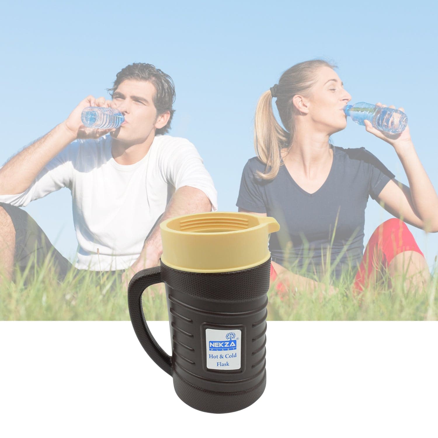 Stainless Steel Thermos Flask (Multiple Sizes): Travel Mug, Coffee, Tea (Leakproof) thumbnail 4