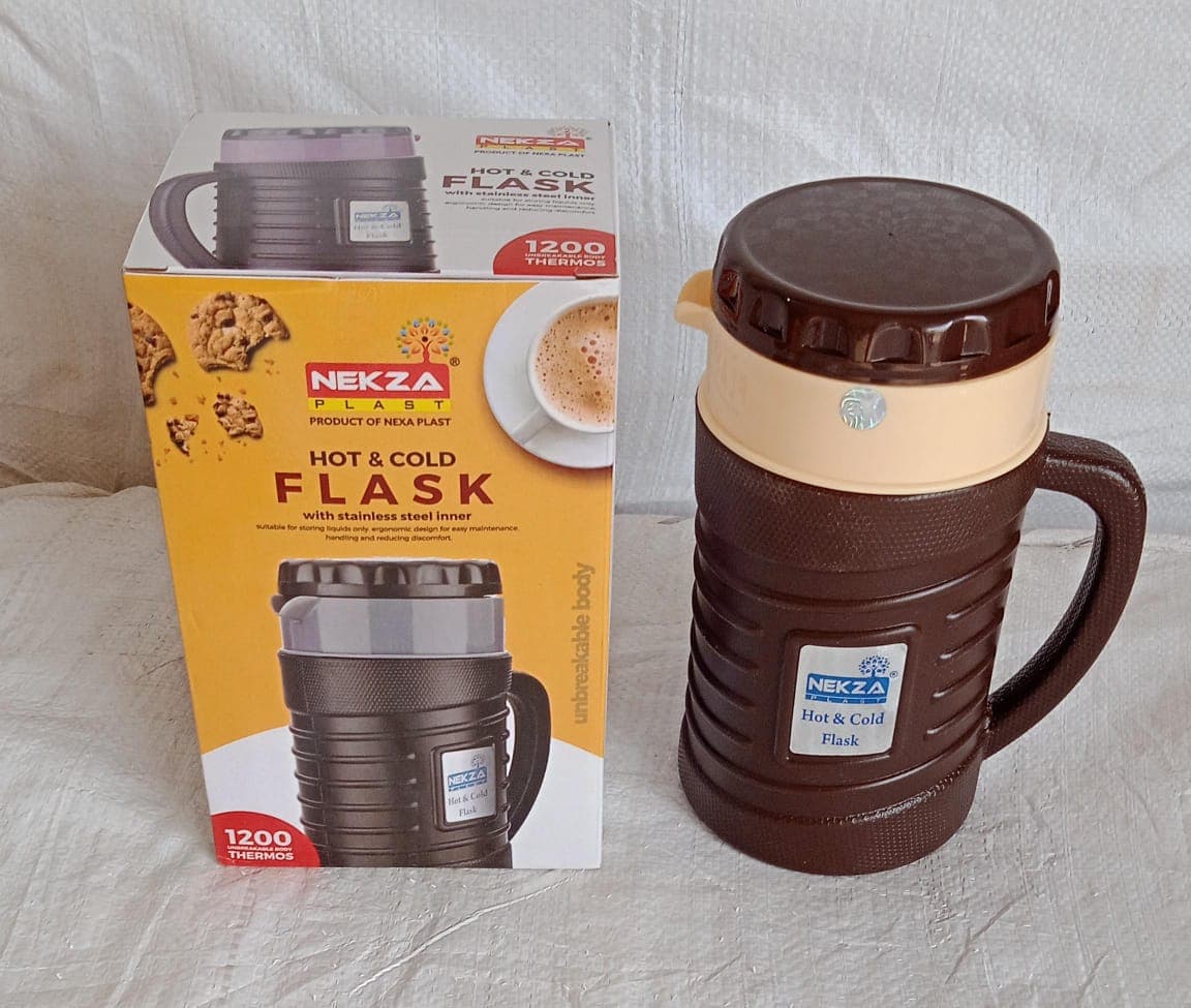 Stainless Steel Thermos Flask (Multiple Sizes): Travel Mug, Coffee, Tea (Leakproof) thumbnail 6