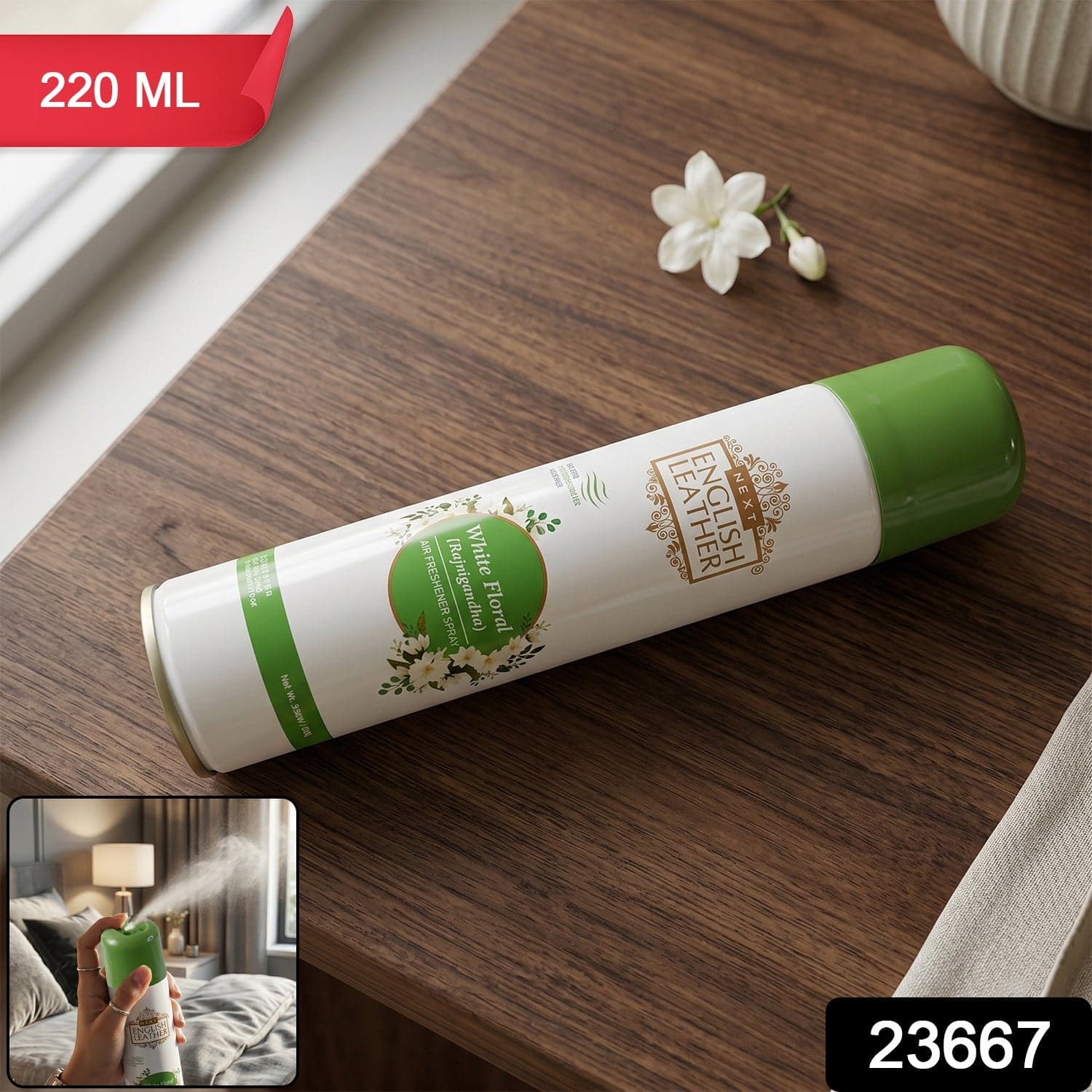 Rajnigandha Air Freshener Spray the Long-lasting White Floral Fragrance thumbnail 2