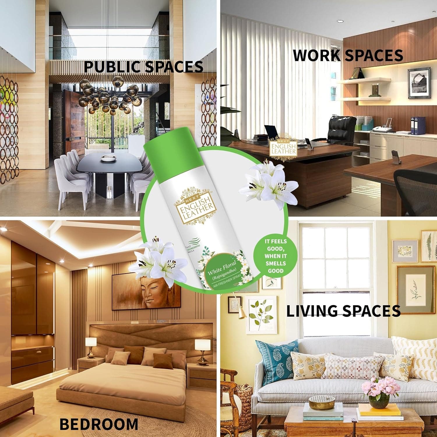 Rajnigandha Air Freshener Spray the Long-lasting White Floral Fragrance thumbnail 4