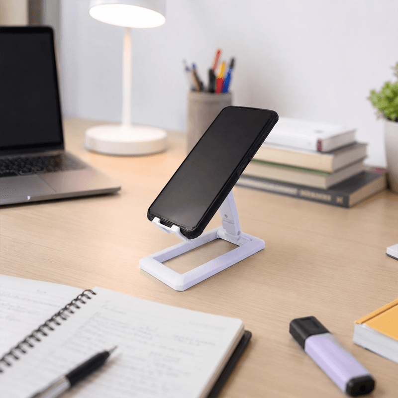 Foldable Plastic Mobile Phone Holder the Adjustable & Portable Stand thumbnail 3