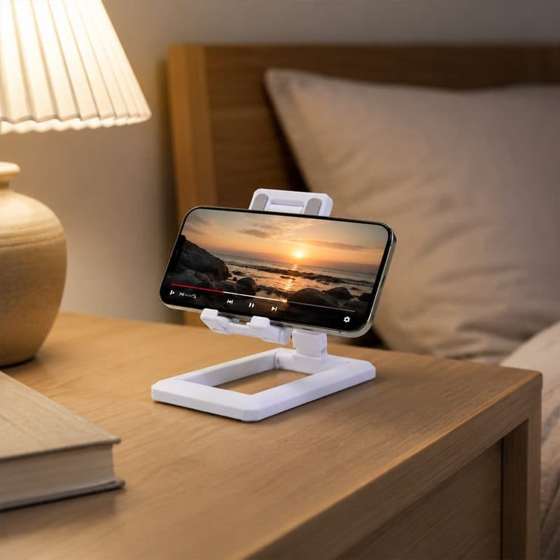 Foldable Plastic Mobile Phone Holder the Adjustable & Portable Stand thumbnail 7