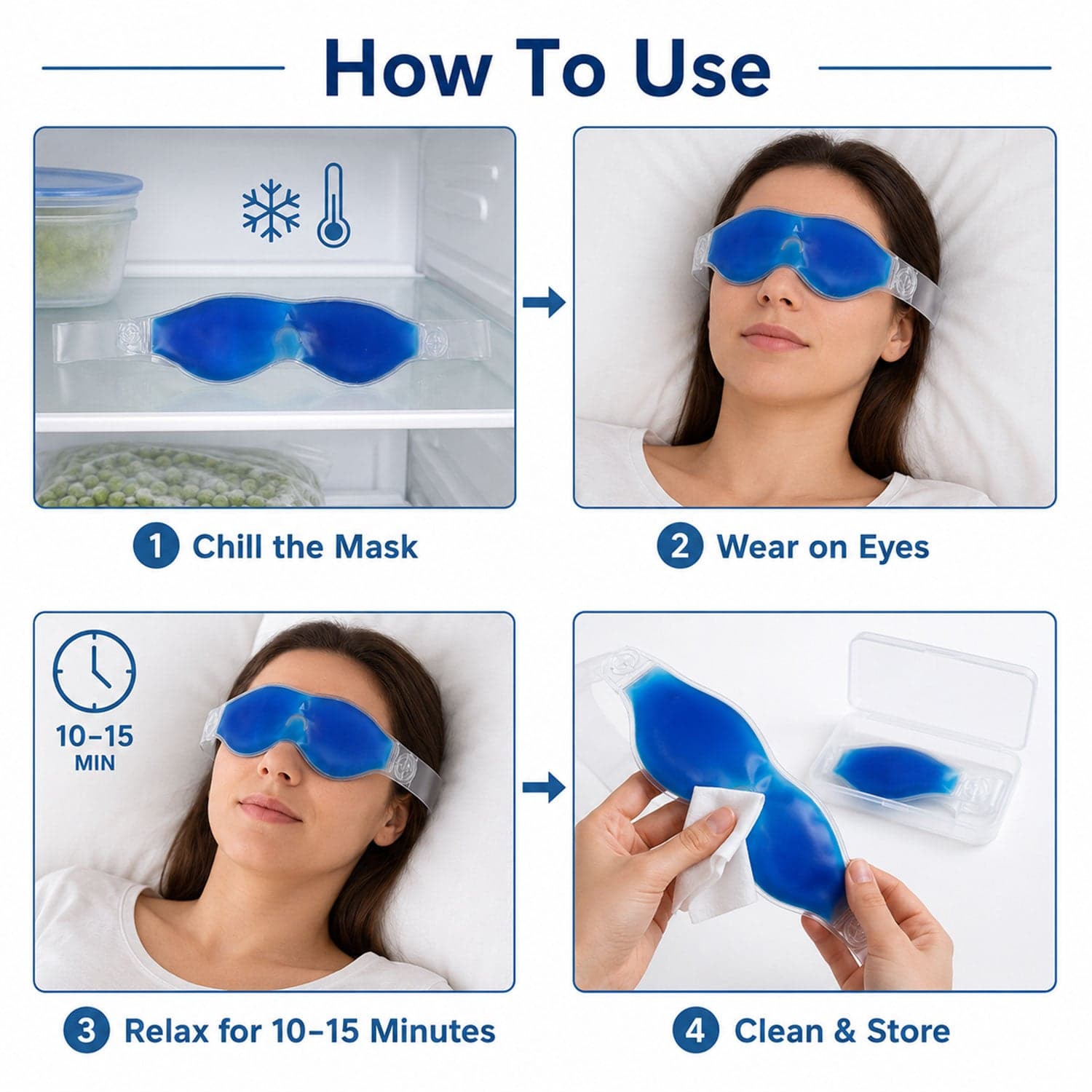 Cooling Gel Eye Mask the Instant Relief & Puffy Eye Reduction thumbnail 3