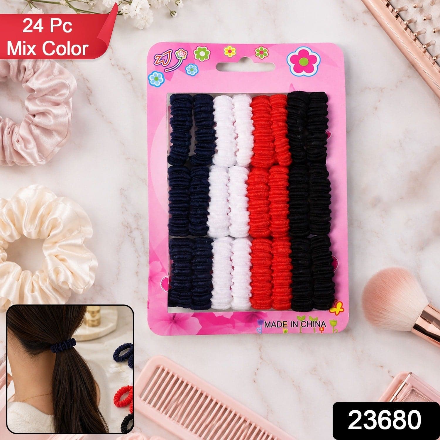 Elastic Hairband Set the Gentle Grip & Vibrant Colors for All-Day Hold thumbnail 2