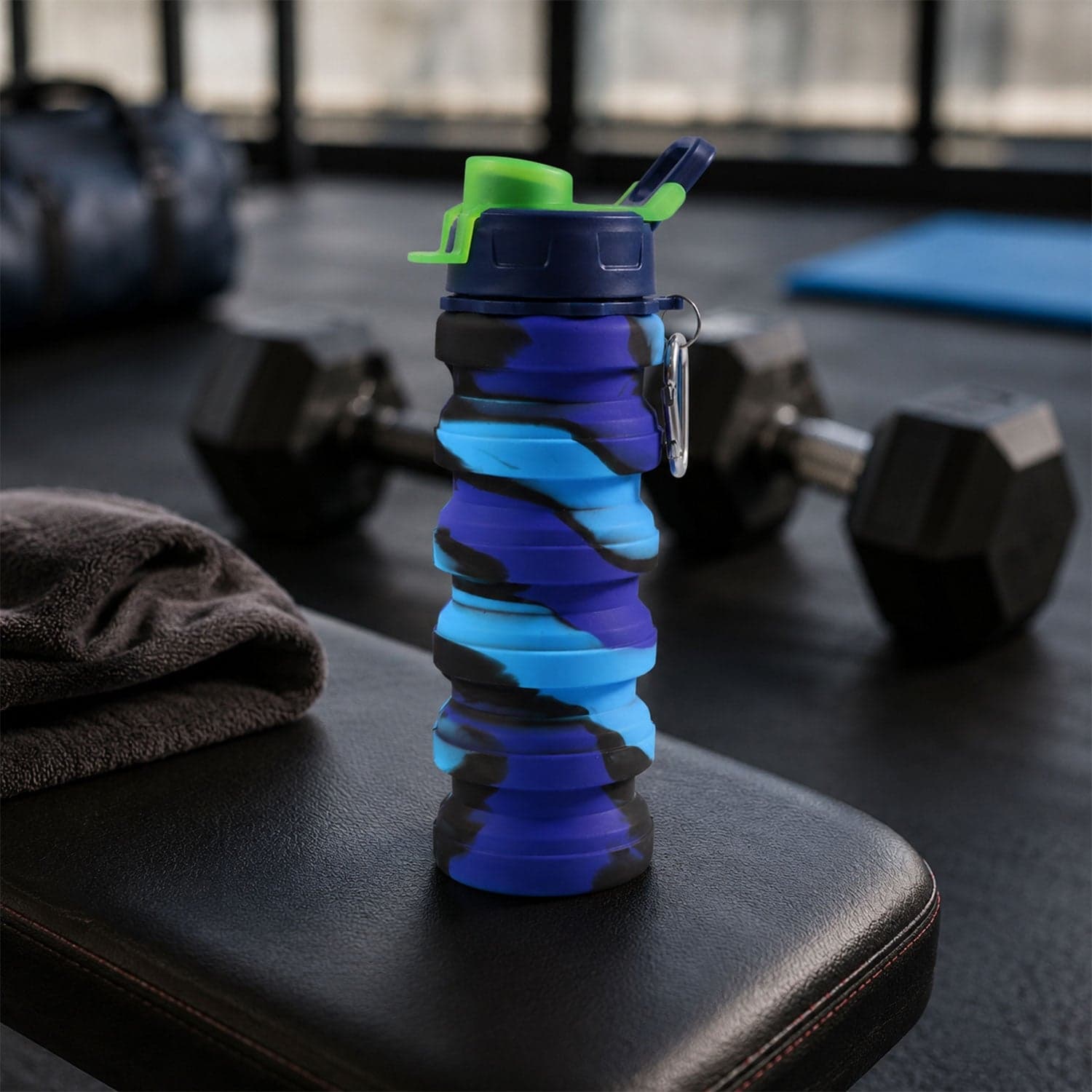 Sili Fold Collapsible Silicone Water Bottle the Leakproof & Portable thumbnail 4