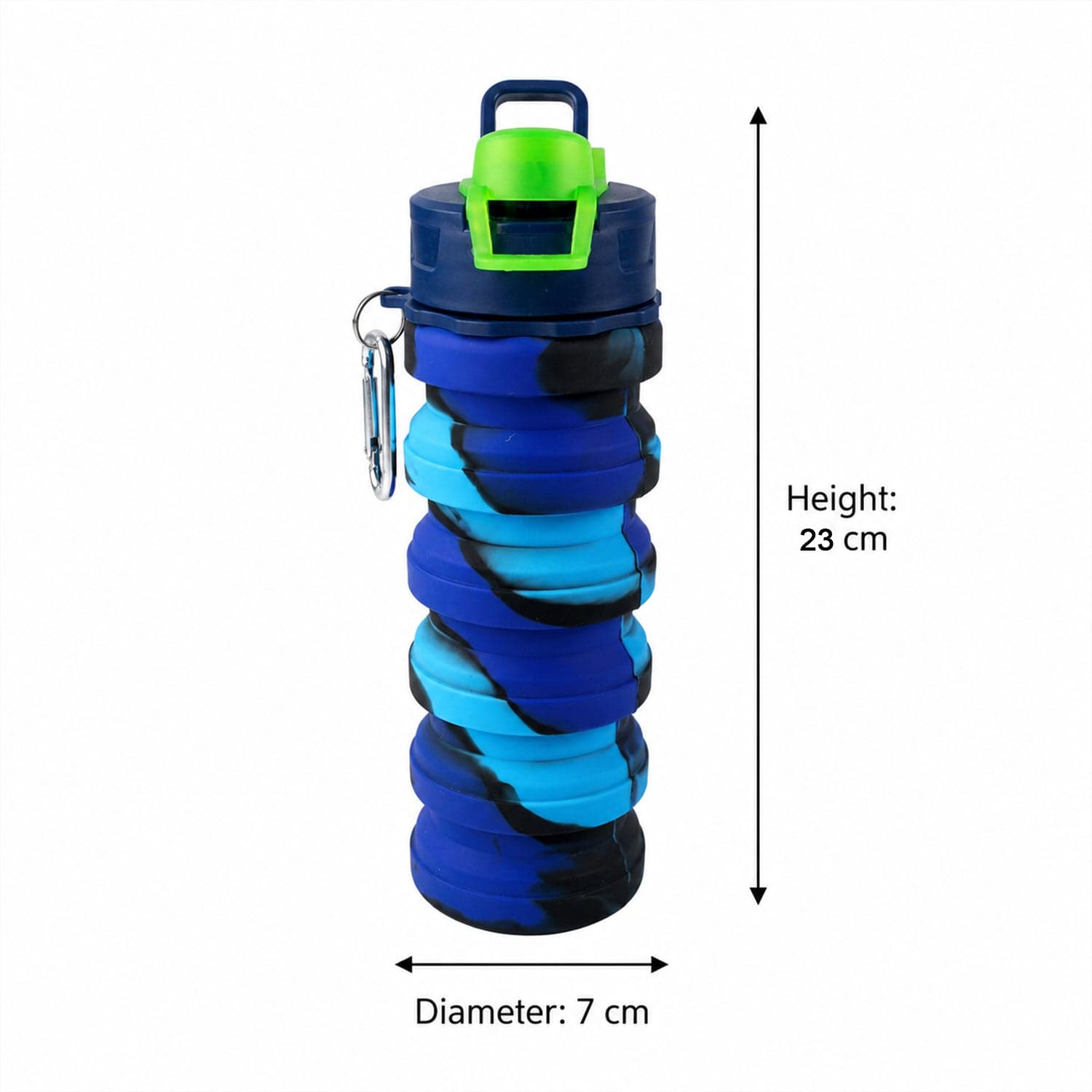 Sili Fold Collapsible Silicone Water Bottle the Leakproof & Portable thumbnail 6