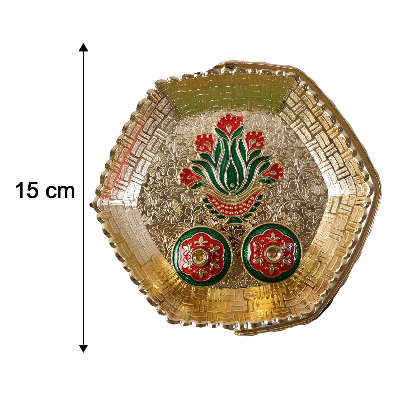 Golden Kumkum Kankavati Basket the Elegant Ritual Organizer thumbnail 6