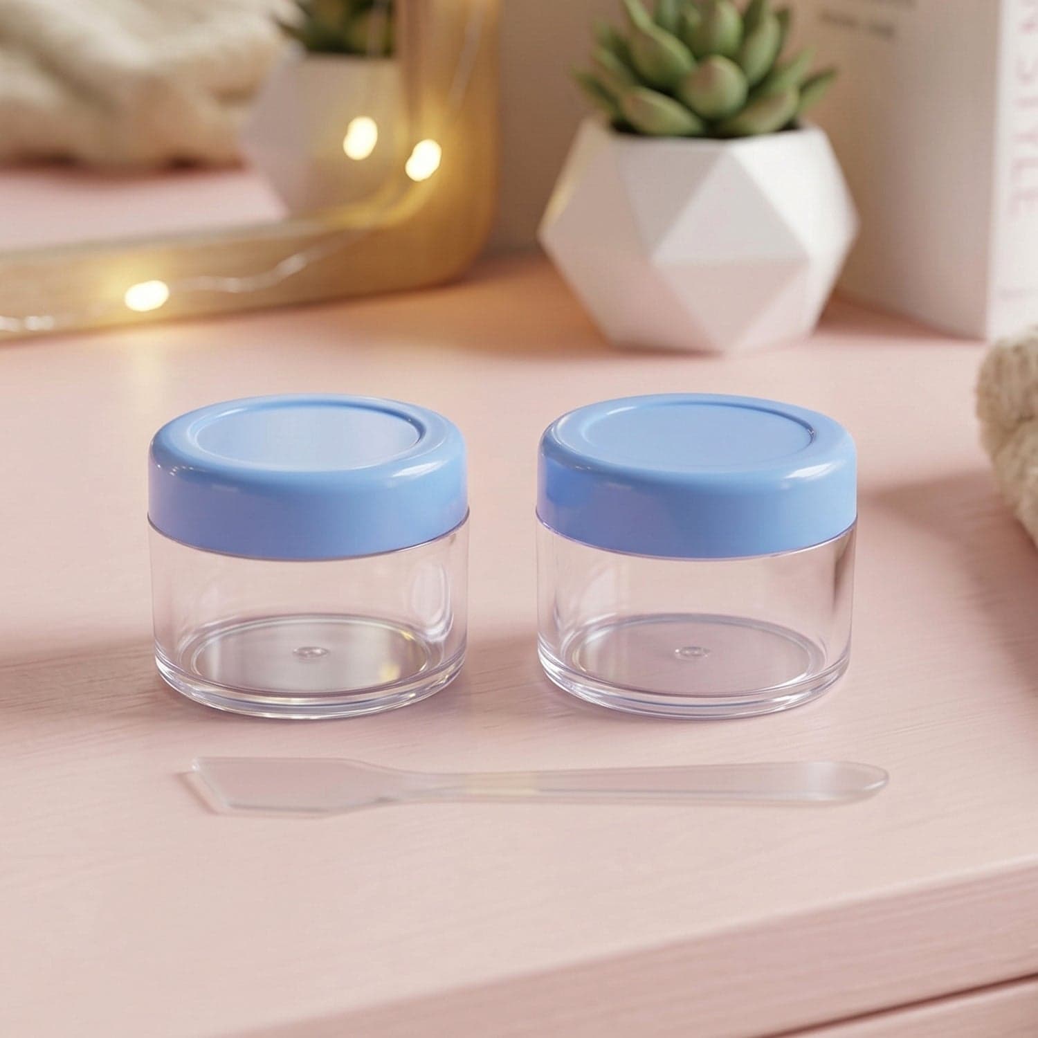 Plastic Cosmetic Jar Set the Refillable Travel Containers for Creams thumbnail 4