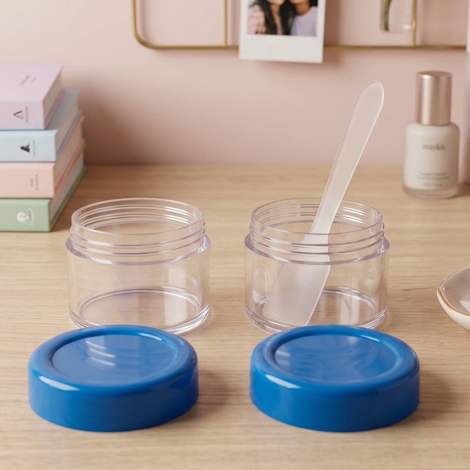 Plastic Cosmetic Jar Set the Refillable Travel Containers for Creams thumbnail 7