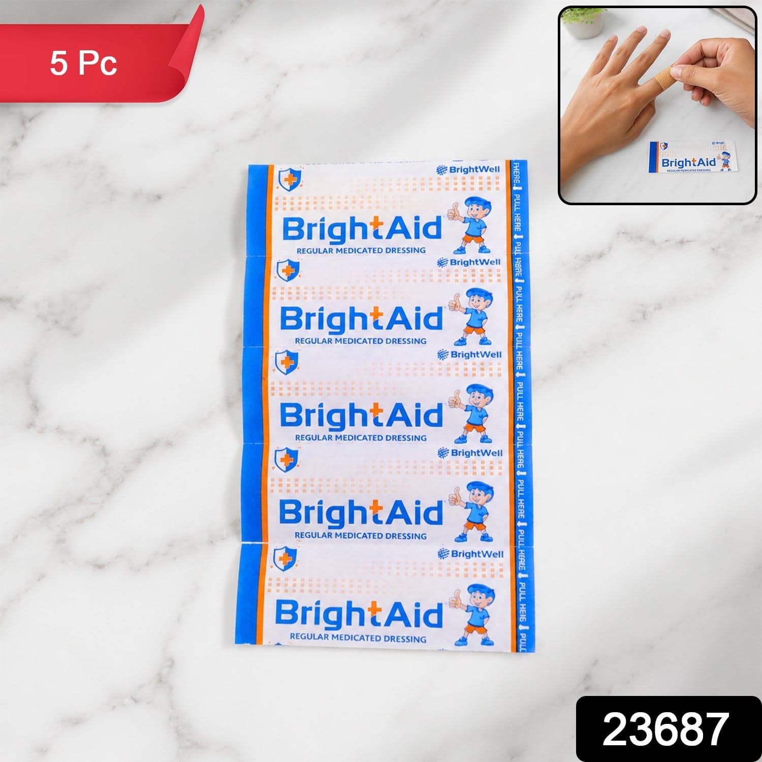 Adhesive Bandages the Medicated Sterile Sheets for Minor Wounds thumbnail 2