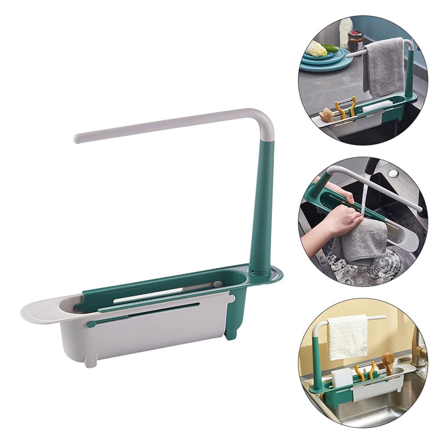 Expandable Kitchen Drying Basket Rack for Kitchen Use (1 Pc) thumbnail 4