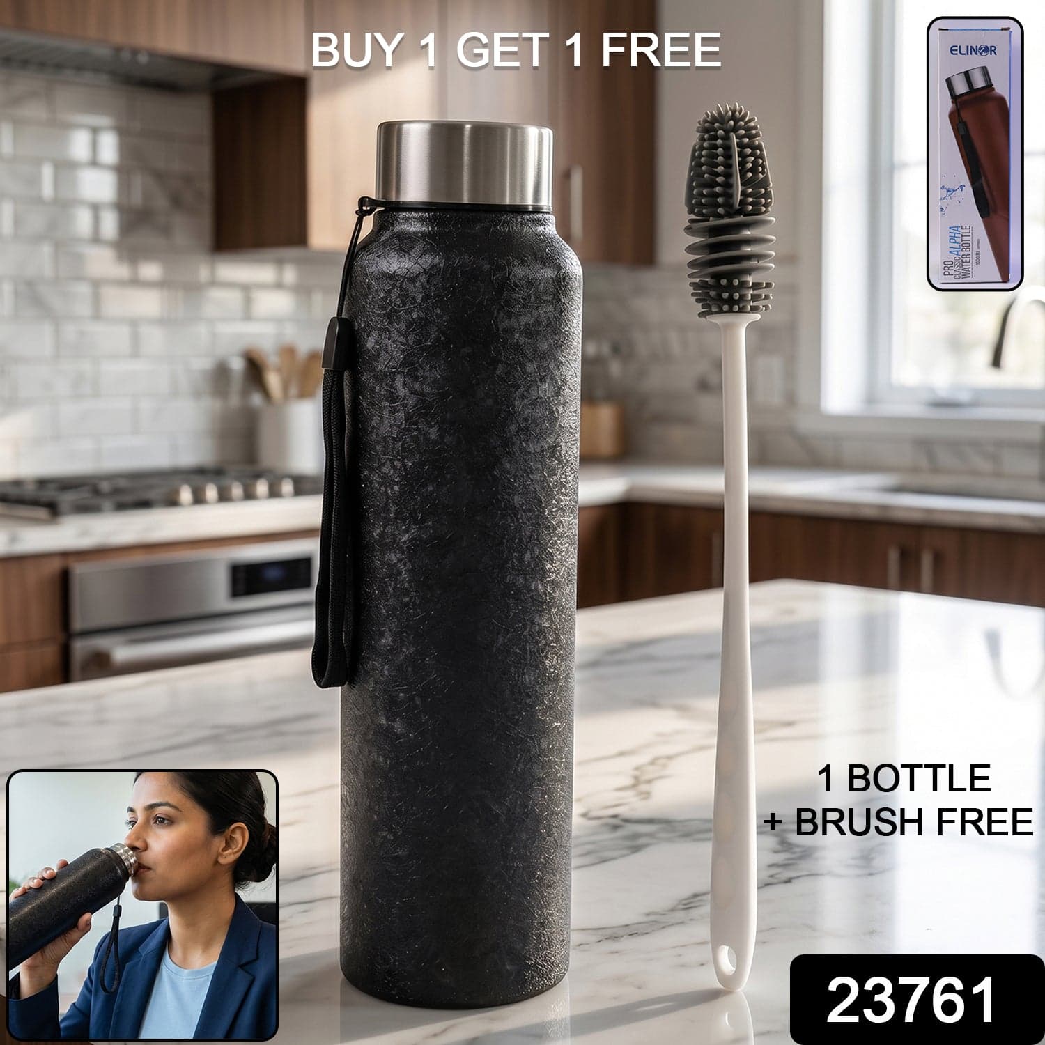 Stainless Steel Water Bottle the Leak-Proof & Thermally Insulated for Daily Use thumbnail 2