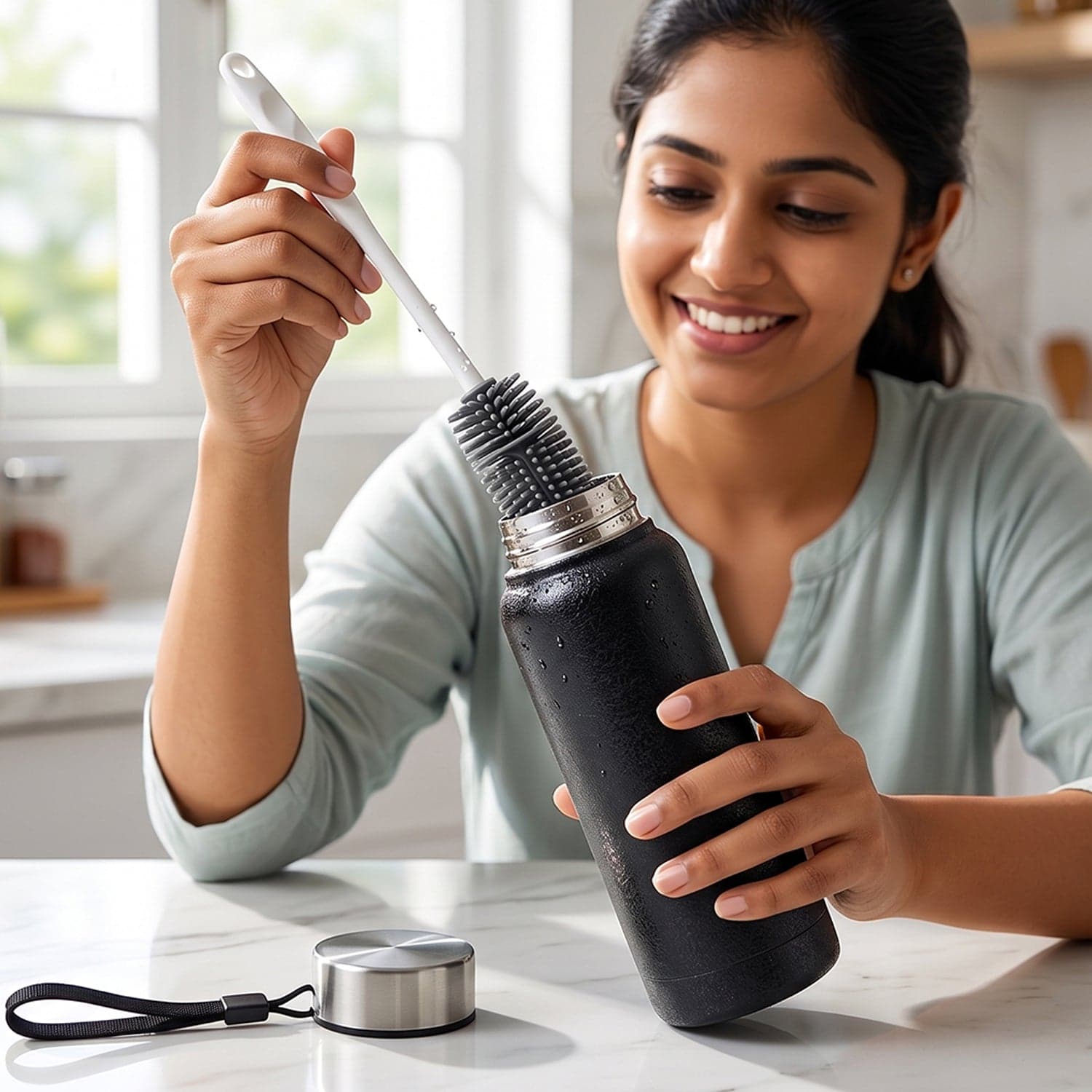 Stainless Steel Water Bottle the Leak-Proof & Thermally Insulated for Daily Use thumbnail 8