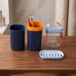Bathroom Accessories Combo Set the Stylish & Travel-Friendly Organisation