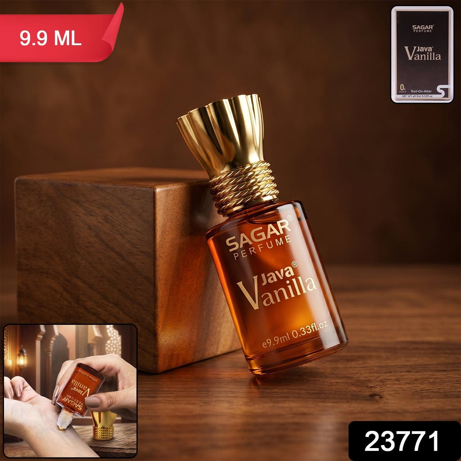 Unisex Vanilla Perfume Oil the Long Lasting Alcohol-Free Fragrance thumbnail 2