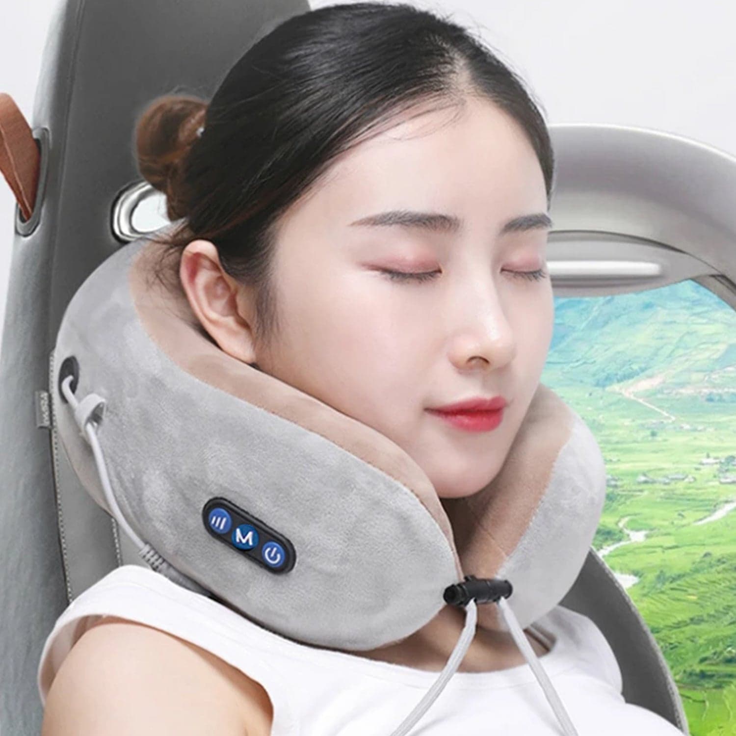 U-Shaped Electric Neck Massage Pillow the Cordless & Rechargeable thumbnail 7
