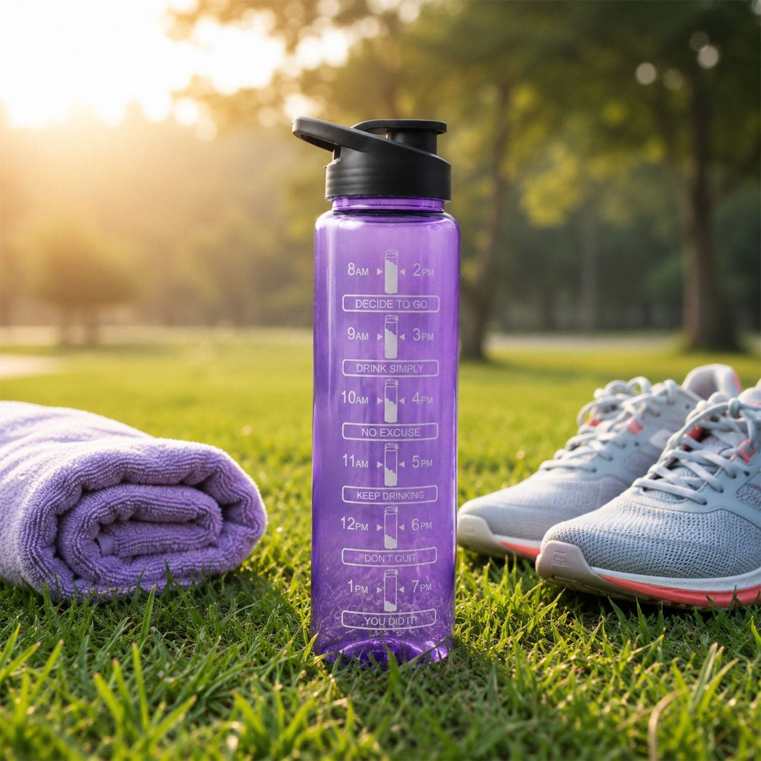 Motivational Water Bottle the Track Your Hydration Effortlessly thumbnail 4