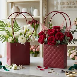 Foldable Flower Packaging Bag the Reusable and Water-Resistant