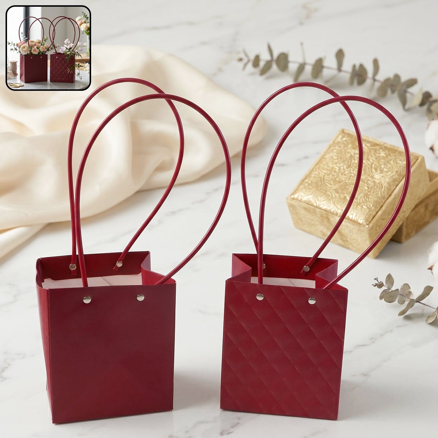 Foldable Flower Packaging Bag the Reusable and Water-Resistant thumbnail 4