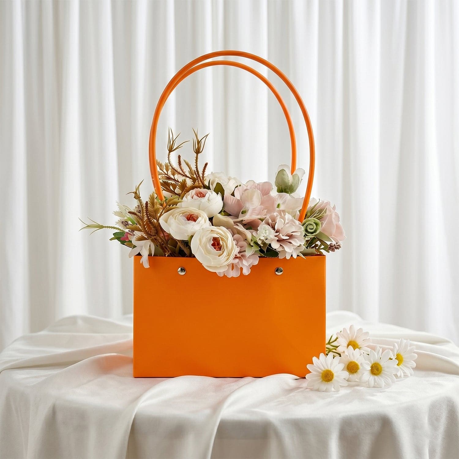 Foldable Flower Packaging Bag the Waterproof & Elegant Handle thumbnail 4
