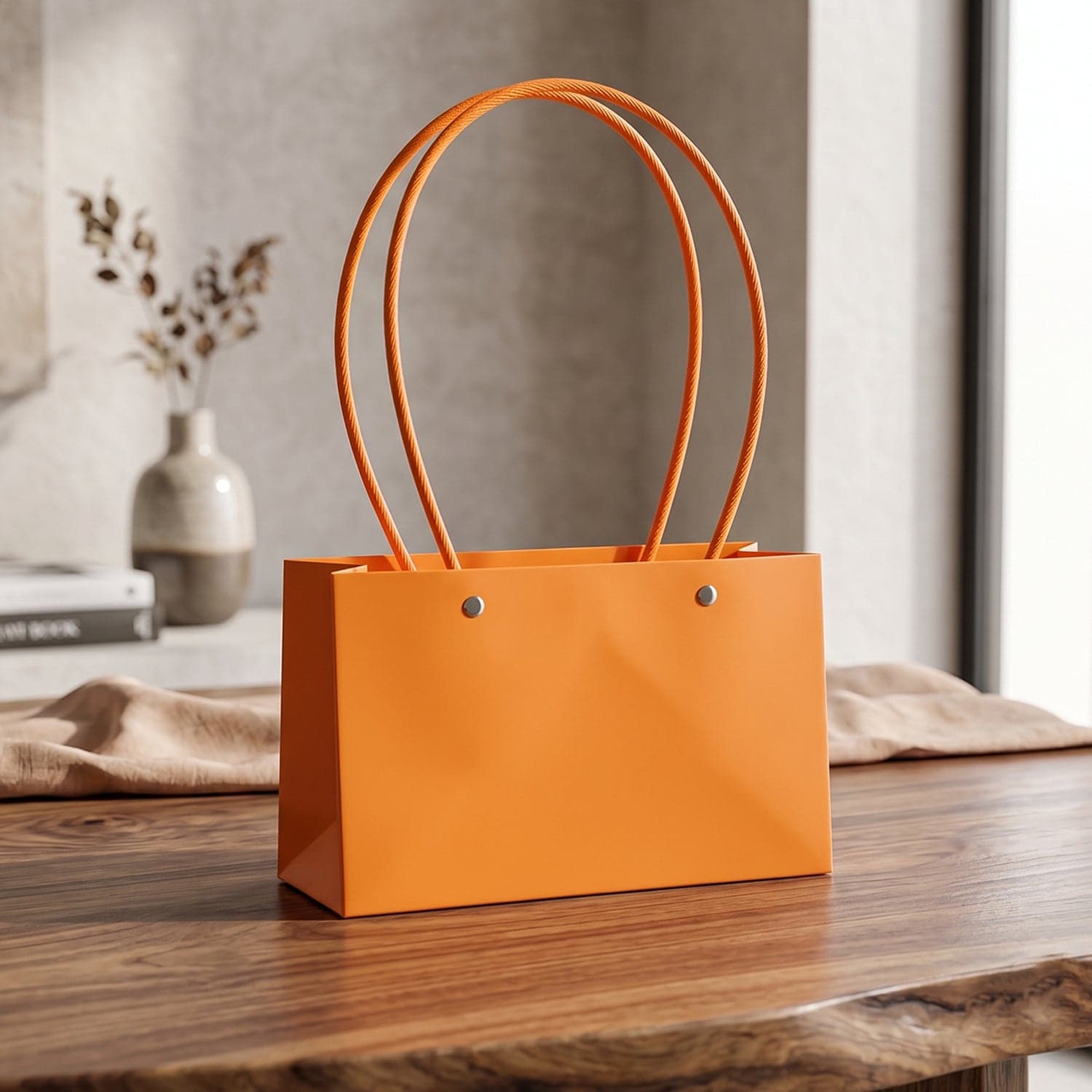 Foldable Flower Packaging Bag the Waterproof & Elegant Handle thumbnail 8