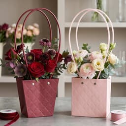 Foldable Flower Packaging Bag the Elegant & Water-Resistant Design
